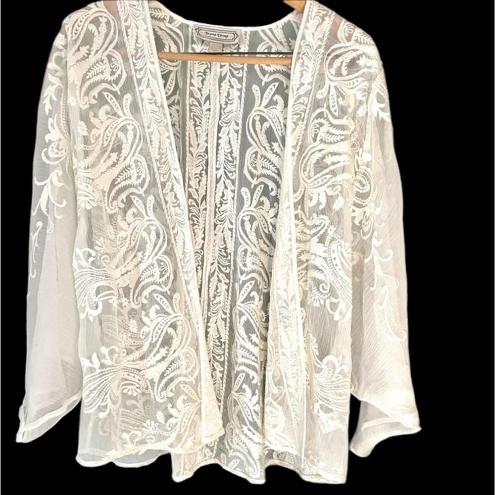 Beyond Vintage Lace Anthropologie Beyond Vintage open wrap